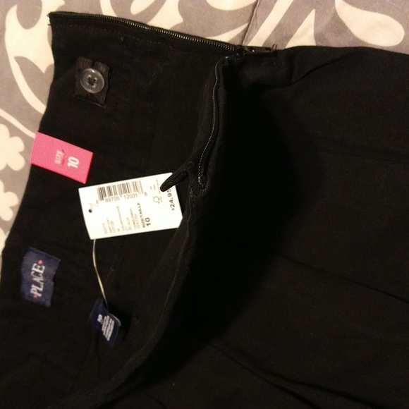 NWT Children's Place black pleated skirt size 10 - Picture 2 of 4
